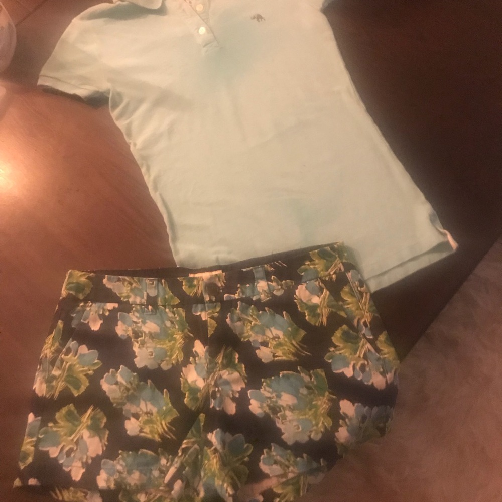 Polo shirt light green blue very pretty color.